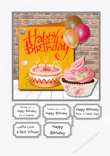 Birthday Card Topper