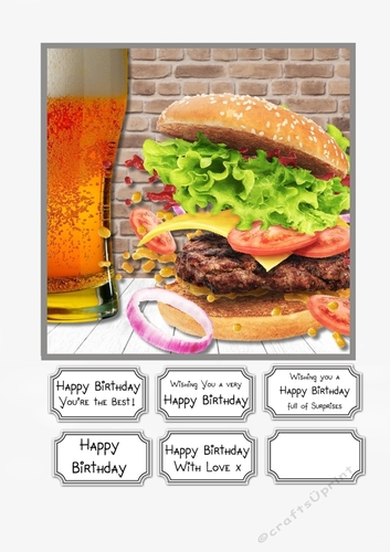 Burger and Beer Birthday