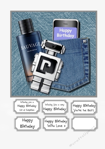 Male Birthday Denim Pocket