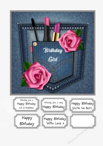 Birthday Girl Denim Pocket