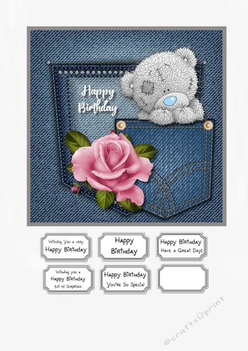 Tatty Teddy Denim Pocket