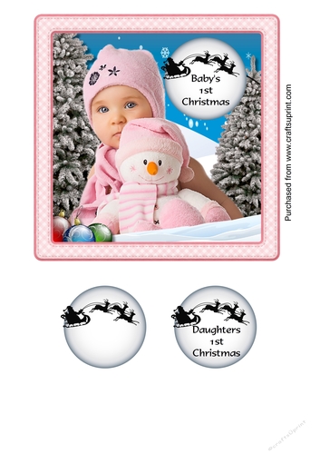 Baby girls first Christmas