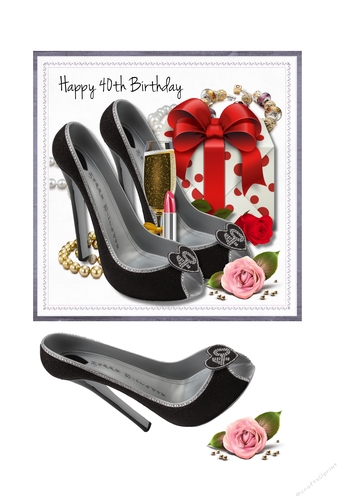 Ladies 40th Birthday Card