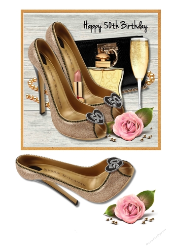 Ladies 50th Birthday Card
