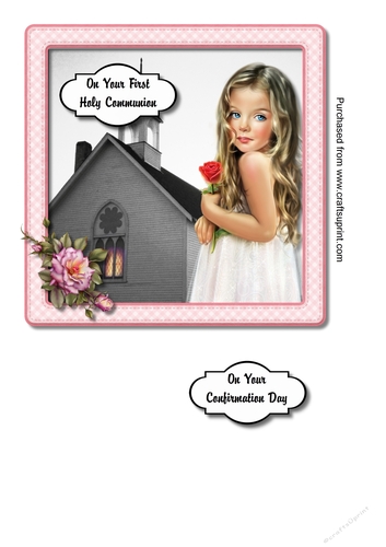 Girl First Holy Communion/Confirmation Day