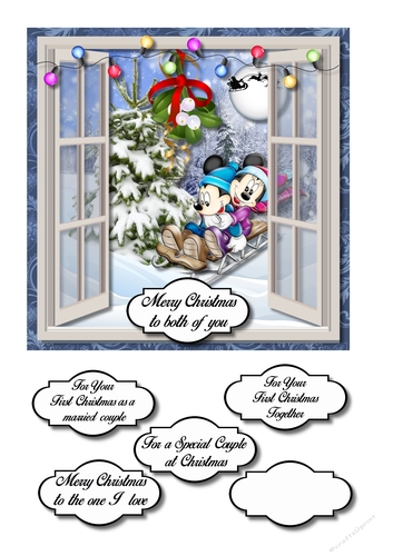 Mickey and Minnie first Christmas together