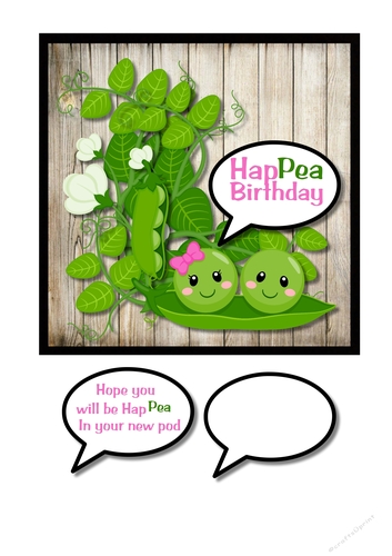 HapPea birthday/New Home