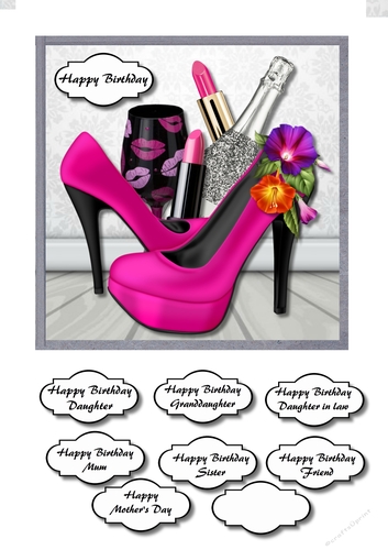 Hot pink shoe box
