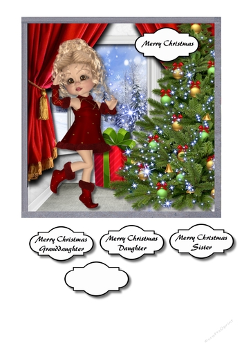 Christmas poser girl