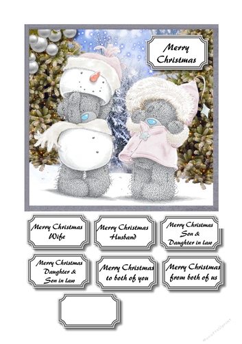 Tatty teddy Christmas couple