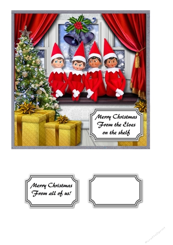 Merry Christmas from the Elves on the shelf