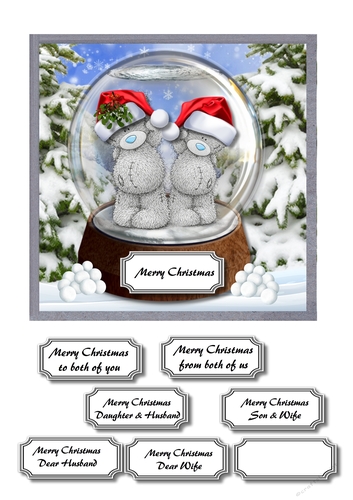 Tatty Teddy Christmas Snow globe