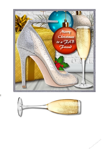 Fab friend Christmas card