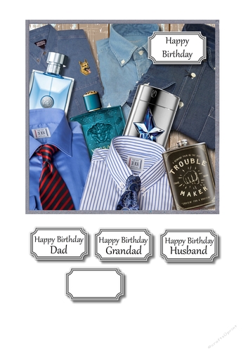 Shirts, aftershaves and hipflask
