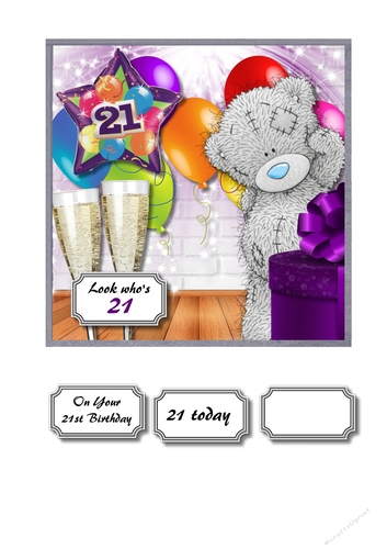 Tatty teddy 21 today