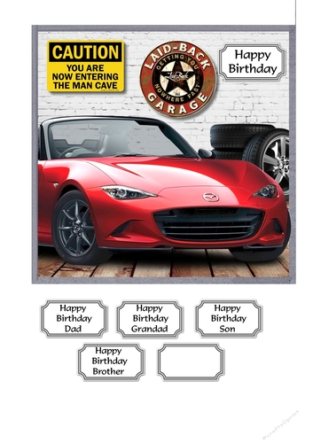 Garage with sports car