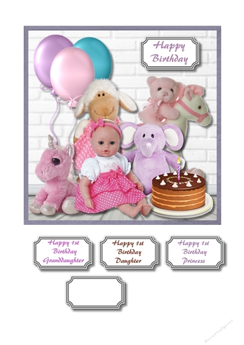 Baby girl 1st birthday