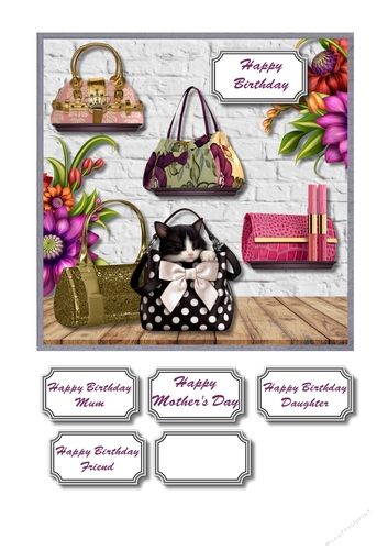 Handbags and flowers