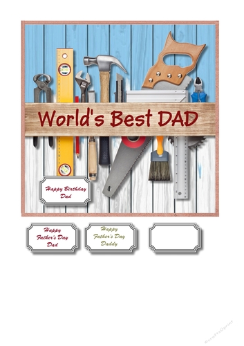 Fathers Day or Dad birthday