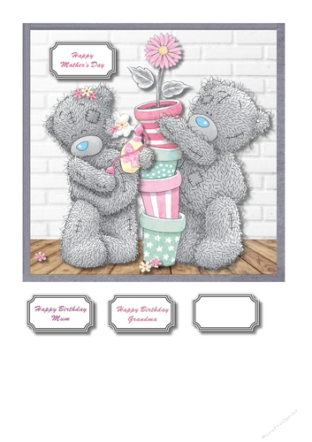 Tatty teddy Mothers Day or Mum Birthday