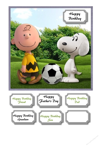 Charlie brown and snoopy football