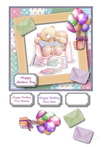 Forever friends bears mothers day or mum/mummy birthday