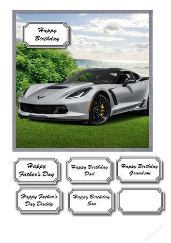 Silver sports car