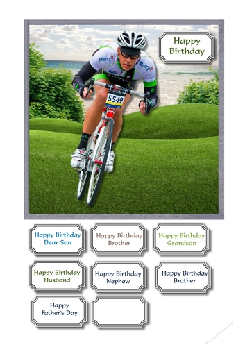Male cyclist