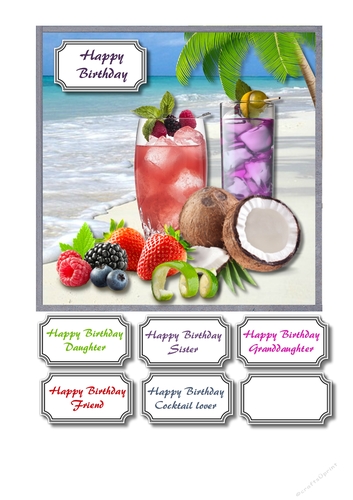 Cocktails on the beach