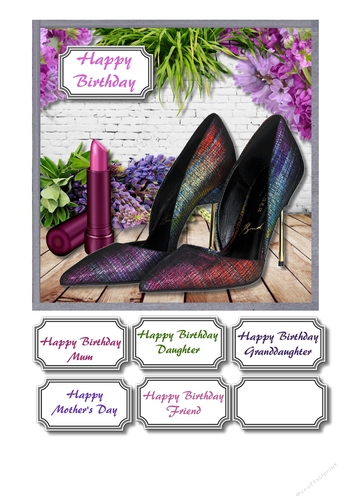 Colourful shoes and flowers
