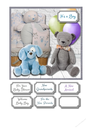 New Baby Boy or Baby Shower