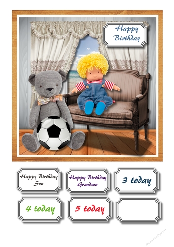 Boy doll with teddy and football 2