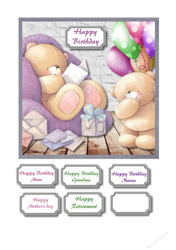 Forever friends multi occasion card