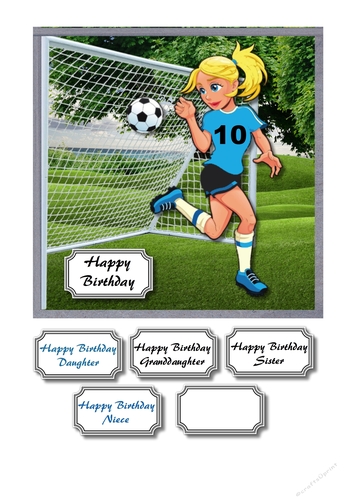 Girl footballer