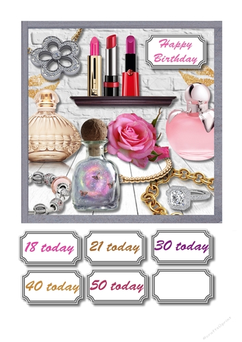 Perfumes, lipsticks and jewellery