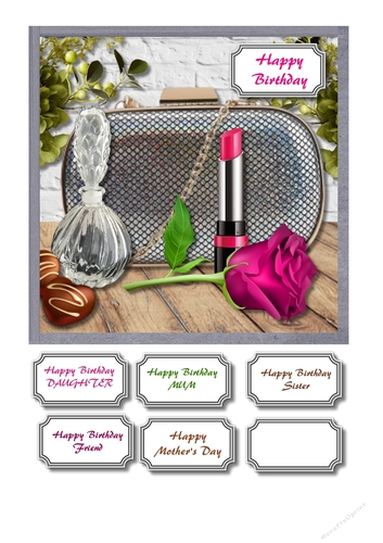 Evening bag and rose