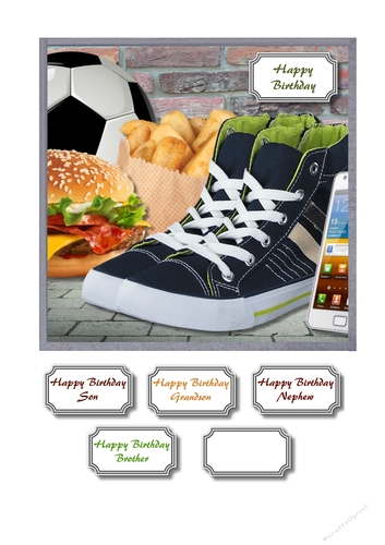Fast food and sneakers