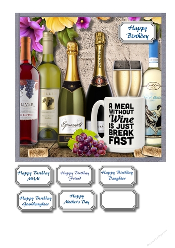 A meal without wine is just breakfast