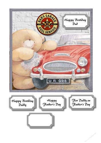 Forever friends dads garage birthday or fathers day