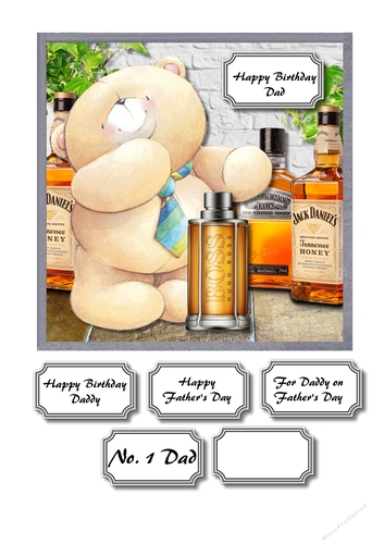 forever friendss with whiskey and aftershave for dad birthday or fathers day