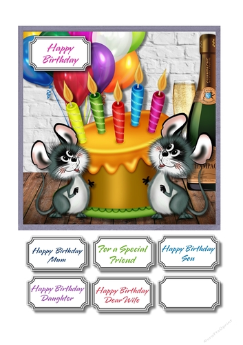 Celebrate colourful card 