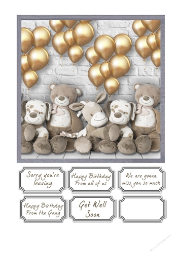 Sorry youre leaving, birthday or get well card