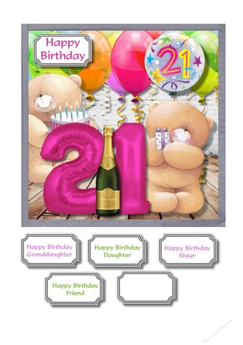 Forever friends 21st Birthday female
