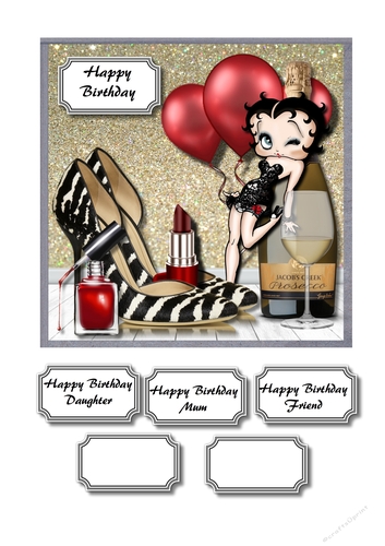 Betty Boop celebration mood