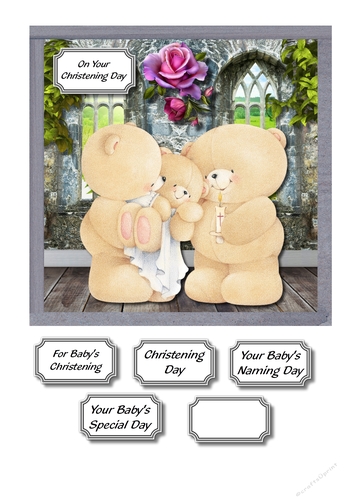 Forever friends Christening Day