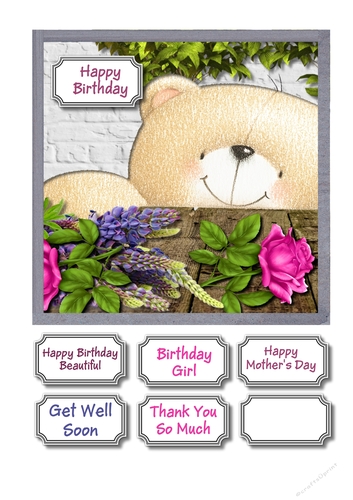 Forever friends floral multi occasion card front