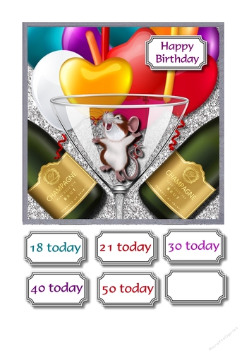 Milestone birthday for male or female