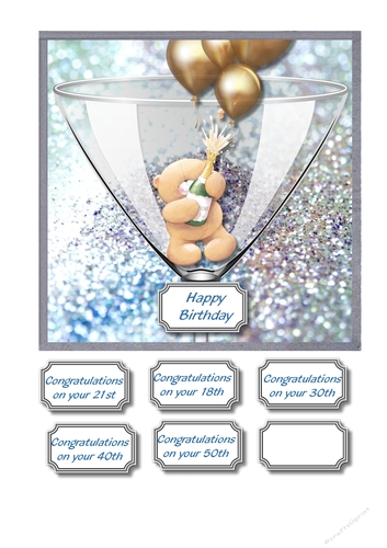 Milestone champagne glass