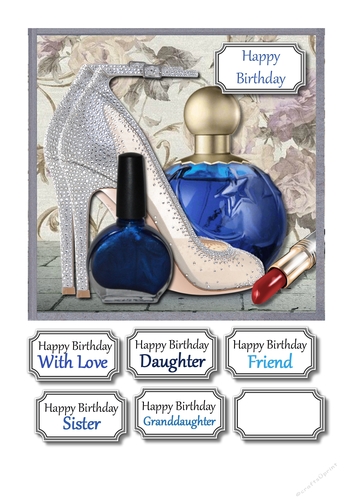 Silver shoes and blue accessories
