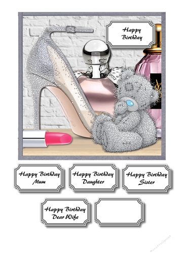 Tatty teddy with accessories